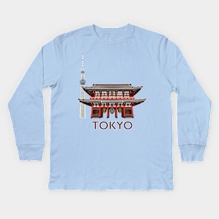 Asakusa, Tokyo Kids Long Sleeve T-Shirt